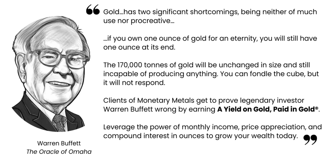 Warren Buffett on gold